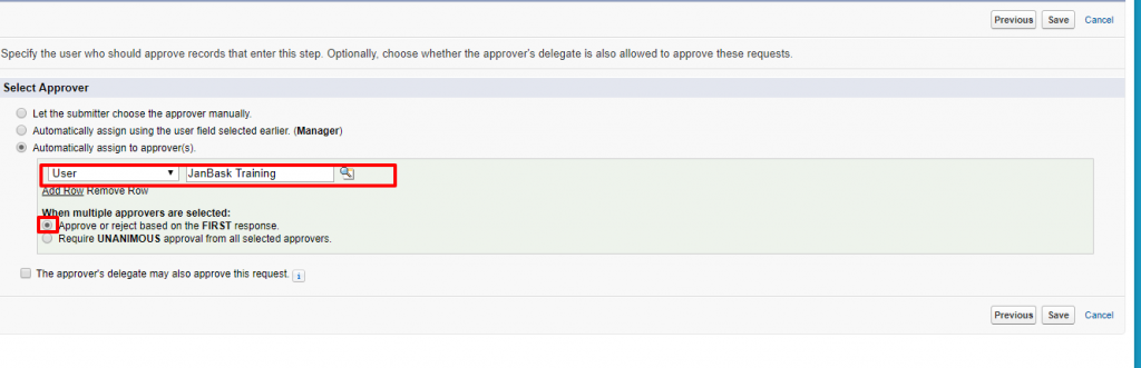 New Approval Step Salesforce Developer Edition