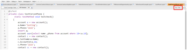 What is Test Classes in Apex Salesforce?