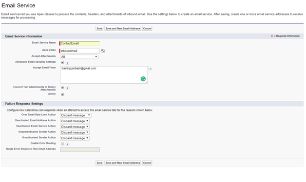 What is Inbound Email Service in Salesforce?