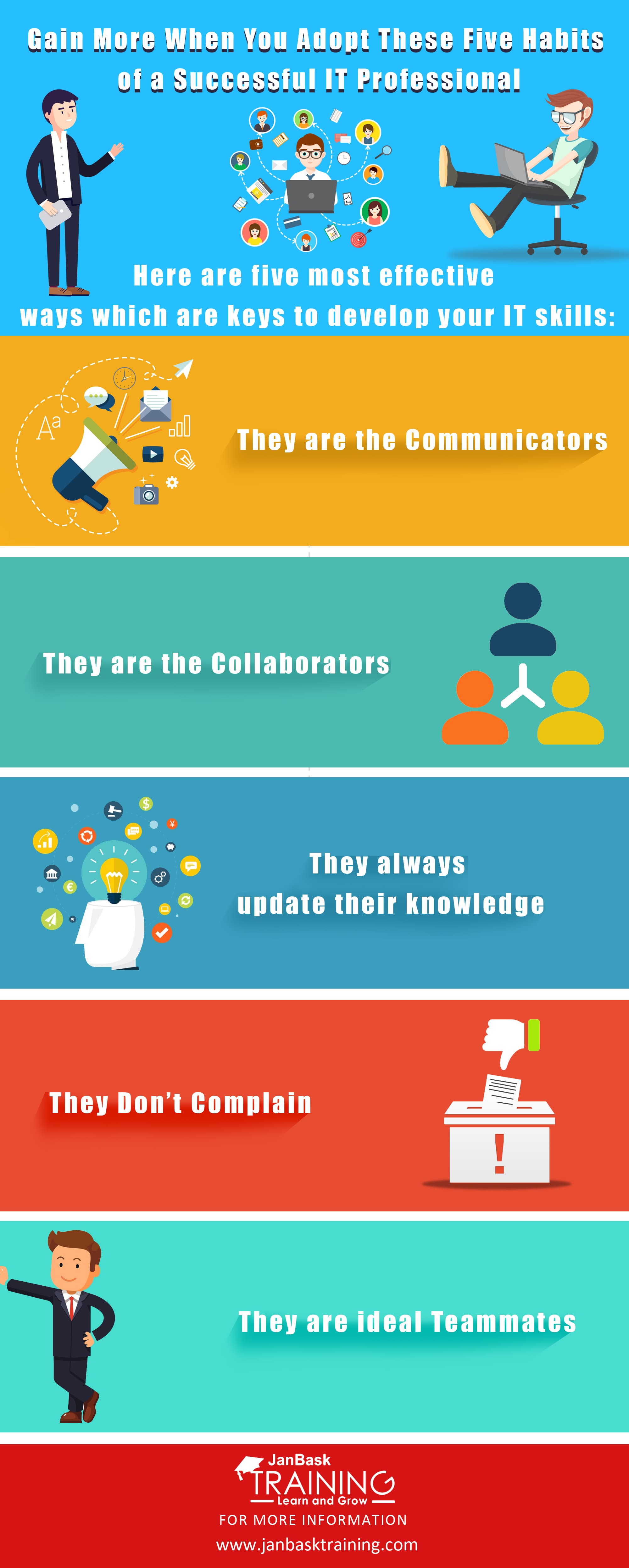 Five Habits of a Successful IT Professional infographic