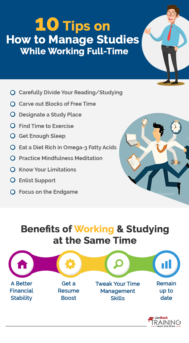 Ten Tips on How to Manage Studies While Working FullTime