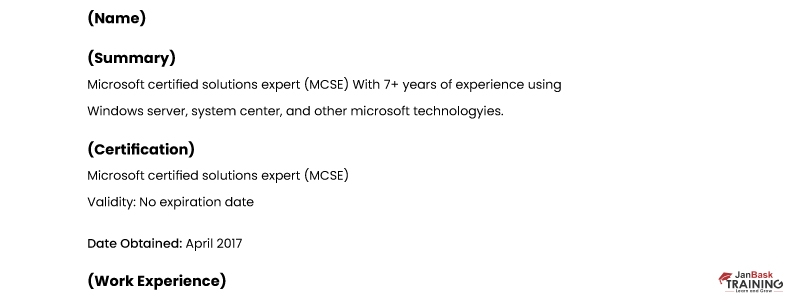 Microsoft Certified Solutions Expert 