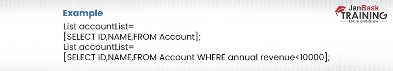 Define the syntax for the SQQL statement.