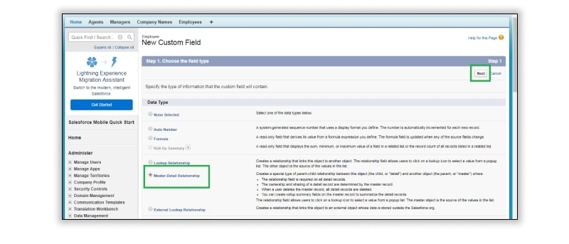  Master-Detail Relationship in Salesforce