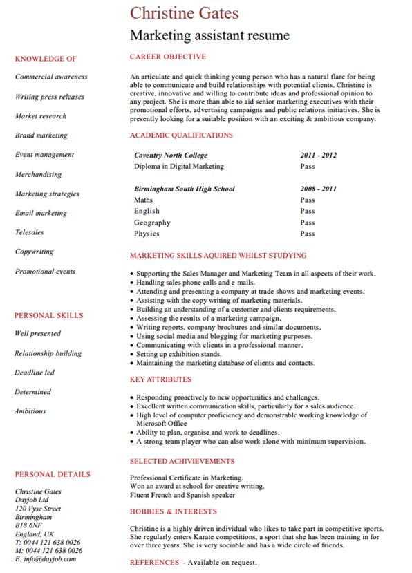 Digital Marketing Resume