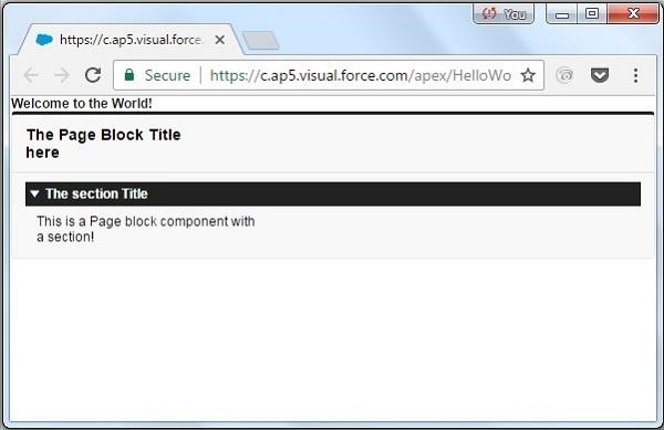 Creating a Visualforce Page