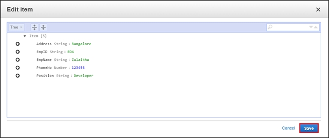 How to Insert a table in DynamoDB?