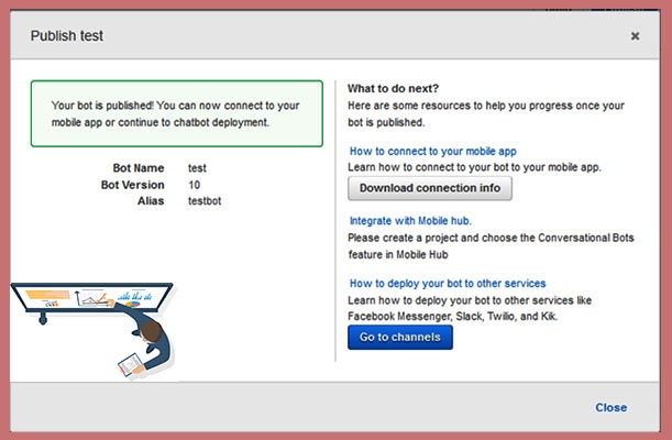 Amazon Chatbot and  Integrate with Facebook Steps