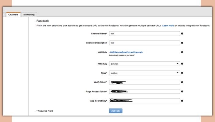 Amazon Chatbot and  Integrate with Facebook