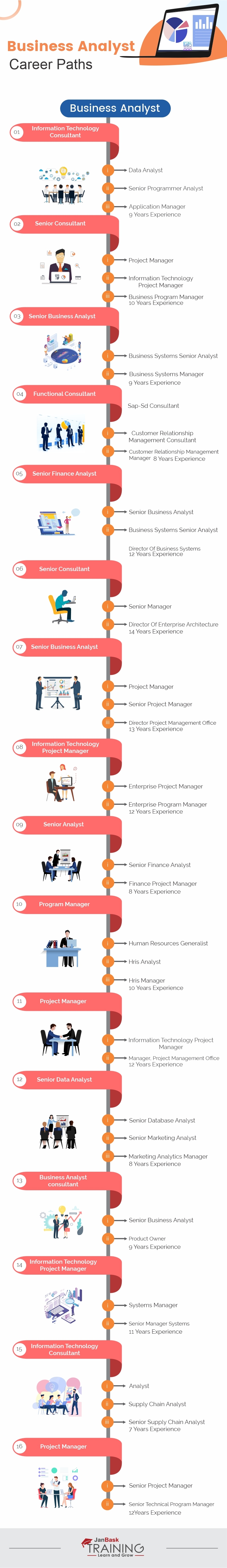 Business Analyst Career Path Infographic