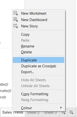 Duplicate a Worksheet