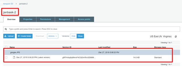 Steps to setup cross-region replication.