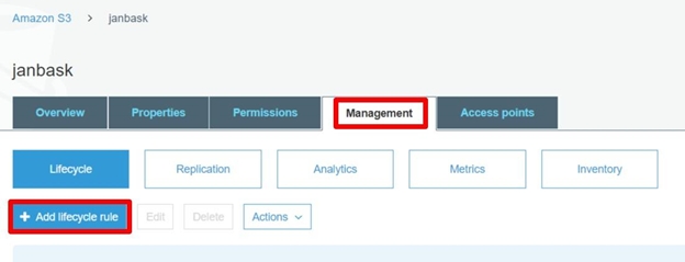To enable lifecycle management policies: