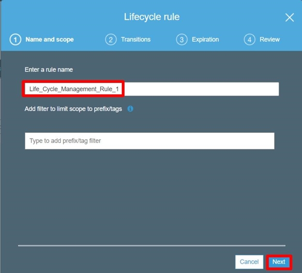 To enable lifecycle management policies: