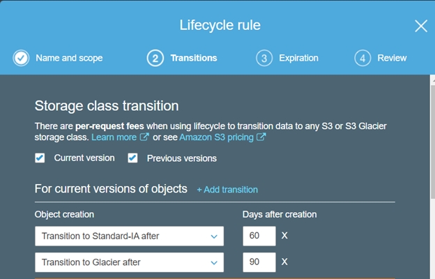 To enable lifecycle management policies: