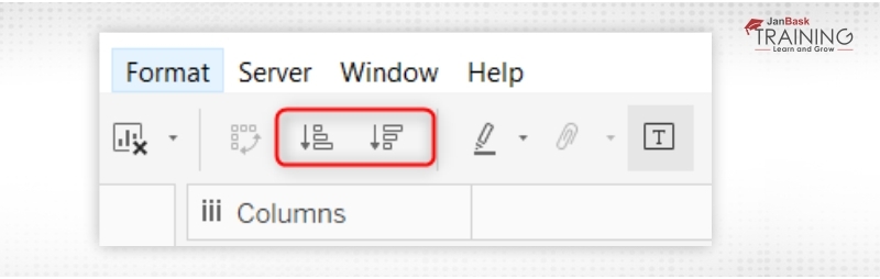 Sorting Data in a visualization
