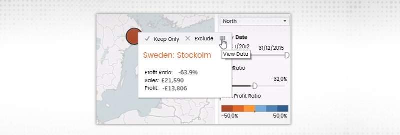 View the underlying data