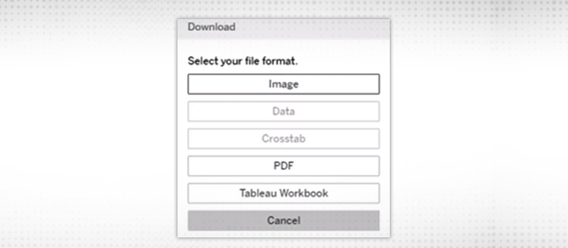 Download and export the data and report
