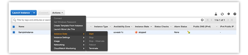  Initiate the instance