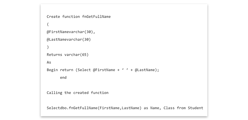 Difference Between Stored Procedure and Function in SQL Server